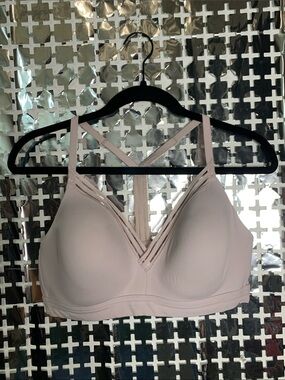 Athleta Light Pink Strappy T-Back Molded Bra